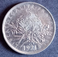 5 Francs Semeuse 1971 - 5 Francs
