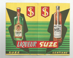 Pub Publicité Suze Alfort Seine Vin Liqueur Et Gentiane  Calendrier 1957 Par Legendre - Small : 1941-60