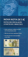 Portugal , 2013 , Leaflet About The Security Features Of The New €5.00 Banknotes - Livres & Logiciels