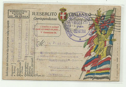 FRANCHIGIA  REGIO ESERCITO - DIREZIONE LANCIAFIAMME DEPOSITO PERSONALE   - MONTECCHIO EMILIA 1919 - Zonder Portkosten