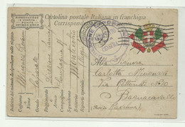 REGIO ESERCITO - DIREZIONE LANCIAFIAMME COMPAGNIA A - MONTECCHIO EMILIA 1918 - Stamped Stationery