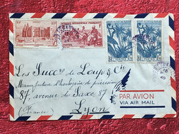 A.O.F-Soudan Français-☛(ex-Colonie Protectorat)Timbres Aff. Composé Lettre Document-☛-avion-Tarif Poste Aérienne-1949 - Cartas & Documentos