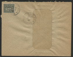 ROCHET SCHNEIDER LYON N° 130 Perforé R.S De Lyon En 1918. Au Verso L'adresse Imprimée 57-59 CHEMIN FEUILLAT LYON - Storia Postale