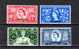 Tangier 1953, Mi. 76-79, Mint* (1861) - Uffici In Marocco / Tangeri (…-1958)