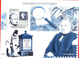 A0844a- Guinea-Bissau ERROR IMPERF 2009  People Rowland Hill Stamps Марки - Rowland Hill