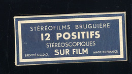 ♥️  Stereofilms Bruguiere. 12 Positiefs, Stereoscopiqus. Oostende - Ostende BAK - 5 - Stereoskope - Stereobetrachter