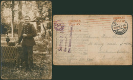 Camp De Soltau - Carte Photo (prisonnier) Expédié Du Camp + Censure N°59 > London - Prigionieri