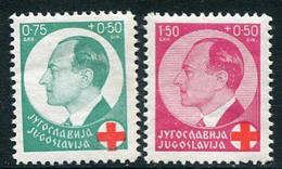 YUGOSLAVIA 1936 Red Cross LHM / *  Michel 328-29 - Nuovi