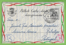 História Postal - Filatelia - Aerograma - Aerogram - Philately - Angola - Portugal - Covers & Documents