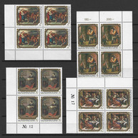 Luxemburg 1984 - Mi 1100 - 1103 Kunst + Kultur - Gemälde - Eckrand + Viererblock / MNH - Unused Stamps