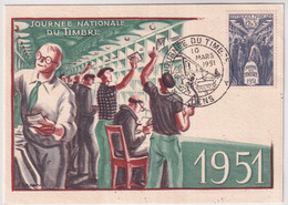 MiNr. 897 Frankreich 1951, 10. März. Tag Der Briefmarke / Journée Nationale Du Timbre 1951 / FDC - Giornata Del Francobollo