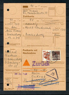 Bundesrepublik Deutschland / 1974 / Postkarte Mit Nachnahme Ex Braunschweig (30076) - Covers & Documents