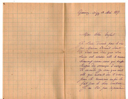 TB 3454 - Guerre 1914 - 18 - Lettre De Mme RUPPERT à QUINCY - SEGY Pour Mr Jacques RUPPERT à PARIS - 1. Weltkrieg 1914-1918