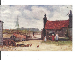 RAPHAEL TUCKS OILETTE CONNISSEUR POSTCARD - FISH MARKET - RYE - SUSSEX - UNPOSTED AND IN VERY GOOD CONDITION - Rye