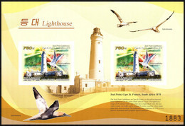 {K045} Korea 2009 Lighthouses Birds II S/S Of 2 Imperf. MNH - Corea Del Norte