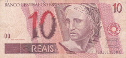 BILLETE DE BRASIL DE 10 REAIS DEL AÑO 2008  (BANKNOTE) - Brésil