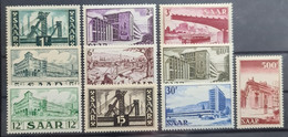 SAARLAND 1952 - MNH - Mi 319-327, 332, 337 - Unused Stamps