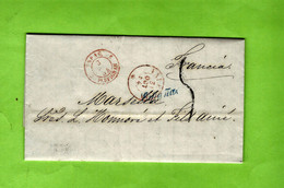 1854 De Valence Espagne Pour Marseille  NEGOCE COMMERCE - ...-1850 Prephilately