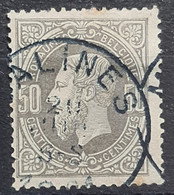 BELGIUM 1875 - Canceled - Sc# 38 - 1869-1883 Léopold II