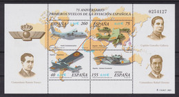 ESPAÑA 2001 - Aviación Hoja Bloque Nueva Sin Fijasellos Edifil Nº 3790 -MNH- - Blocs & Hojas