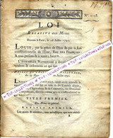 TRES RARE 1791 REVOLUTION INDUSTRIE MINES LOI RELATIVE AUX MINES 16 PAGES IMPRIMEES DOCUMENT COMPLET VOIR SCANS - Decretos & Leyes