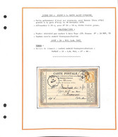 YONNE -carte Precurseur De Aisy Du 18/11/1875- Convoyeur Station AISY 83 DIJ-L-R) - Voir Scan Et Descriptif - - 1849-1876: Période Classique