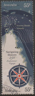 AUSTRALIA - USED 2020 $1.10 As 2x 55c Stamps: Navigating History, Endeavour Voyage 250 Yrs. Map And Compas - Gebraucht