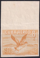 1956-425 CUBA REPUBLICA 1956 8c IMPERFORATED PROOF BIRD AVES PAJAROS. - Non Dentelés, épreuves & Variétés