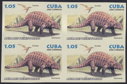 2006.731 CUBA 2006 1.05$ MNH IMPERFORATED PROOF DINOSAUR DINOSAURIOS PALEONTOLOGY. - Geschnittene, Druckproben Und Abarten