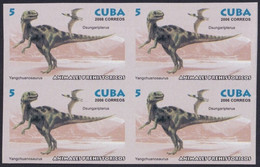 2006.733 CUBA 2006 5c MNH IMPERFORATED PROOF DINOSAUR DINOSAURIOS PALEONTOLOGY. - Ongetande, Proeven & Plaatfouten