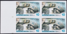 2007.710 CUBA 2007 2.05$ MNH IMPERFORATED PROOF VIRGEN KEY FAUNA ZOO TURTLE TORTUGA. - Ongetande, Proeven & Plaatfouten