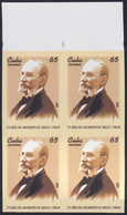 2008.419 CUBA 2008 65c MNH IMPERFORATED PROOF CARLOS J. FINLAY MEDICINE YELLOW FEVER. - Non Dentelés, épreuves & Variétés