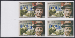 2008.421 CUBA 2008 1.05$ MNH IMPERFORATED PROOF CHESS AJEDREZ JOSE RAUL CAPABLANCA. - Ongetande, Proeven & Plaatfouten