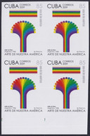 2009.451 CUBA 2009 85c MNH IMPERFORATED PROOF AMERICA ART ARGENTINA JULIO LE PARC. - Sin Dentar, Pruebas De Impresión Y Variedades