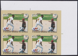 2009.453 CUBA 2009 75c MNH IMPERFORATED PROOF BASEBALL CLASSIC GAMES. - Imperforates, Proofs & Errors