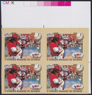 2009.467 CUBA 2009 5c MNH IMPERFORATED PROOF BASEBALL CLASSIC GAMES. - Imperforates, Proofs & Errors