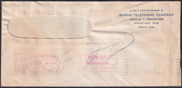 FM-231 CUBA 1959 PITNEY BOWES COVER CUBAN TELEPHON CO. PERMISO 15. - Briefe U. Dokumente