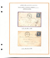 RHONE  - 2 Lettres - NEUVILLE S SAONE - 68 - Convoyeur Station - Voir  Descriptif - - 1849-1876: Période Classique