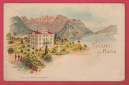 Saluti Da Rovio - Kurhaus Monte Generoso ... Lithographie ( Voir Verso ) - Rovio