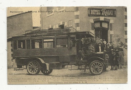 Cp, Reproduction, Automobile, PANISSIERES, Loire , Voitures Autobus Pour Feurs Et Pontcharra , Hôtel - Autobus & Pullman