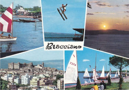 BRACCIANO - ROMA - 5 VEDUTE - SCI NAUTICO / WATER SKI - BARCHE A VELA - LAGO - PANORAMA - 1970 - Sammlungen & Lose