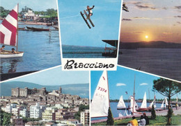 BRACCIANO - ROMA - 5 VEDUTE - SCI NAUTICO / WATER SKI - BARCHE A VELA - LAGO - PANORAMA - 1970 - Collections & Lots