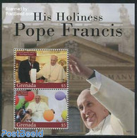 Grenada 2014 Pope Francis S/s, Mint NH, Religion - Pope - Religion - Papi