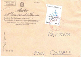 2002 €0,41 TORINO 2006 GIOCHI OLIMPICI INVERNALI BUSTA MINISTERO DELL'ECONOMIA E DELLE FINANZE - Inverno2006: Torino