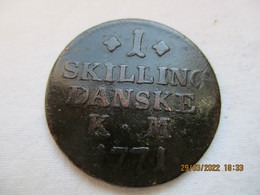 Danemark: 1 Skilling 1771 - Dinamarca