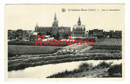St Sint-Katelijne-Waver Kerk En Gemeentehuis Panorama (In Zeer Goede Staat) - Sint-Katelijne-Waver