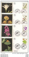 FDC France 1992 -série Espèces Zones Humides   Y. Et T. 2766 à 2769 - Nature De France 1992 - 1990-1999