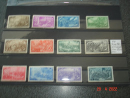 ITALIE    ANNEE 1948  NEUFS  N° YVERT 518 A 529  SERIE COMPLETE 12 VALEURS CENTENAIRE DU RISORGIMENTO   COTE 500 EUROS - Lotti E Collezioni