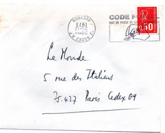 AVEYRON - Dépt N° 12 = RODEZ  RP 1973 (BD Inversé) = FLAMME Codée à DROITE = SECAP Multiple ' CODE POSTAL / Mot Passe' - Code Postal