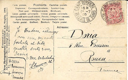 1906- C P A  Fantaisie   Affr. 10 C.  Oblit. CAMP SERVIERE  / Régence De Tunis - Lettres & Documents